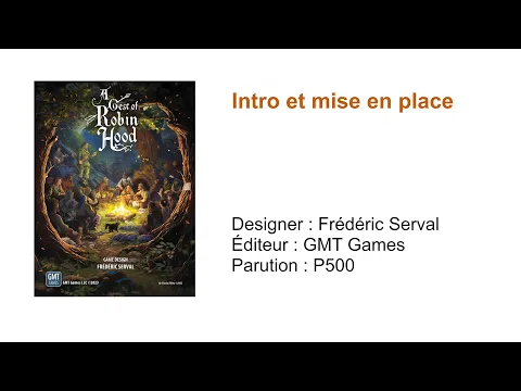 1- A Gest of Robin Hood // Intro et mise en place