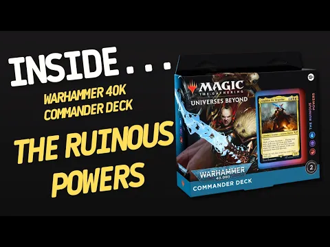 Warhammer 40K Commander Deck Ruinous Powers Magic the Gathering | Inside #80