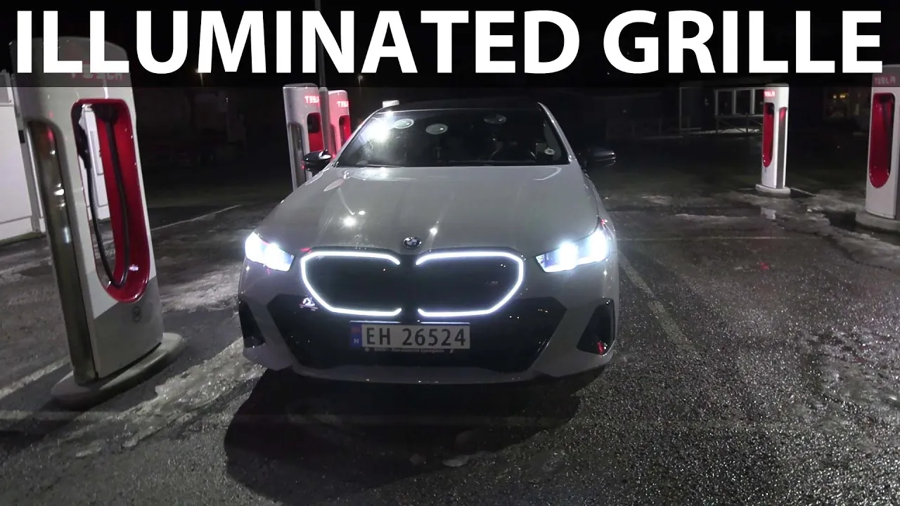 BMW i5 M60 headlights test