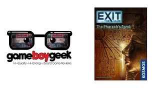 Exit the Game - The Pharaoh's Tomb (NO SPOILERS) Review with the Game Boy Geek