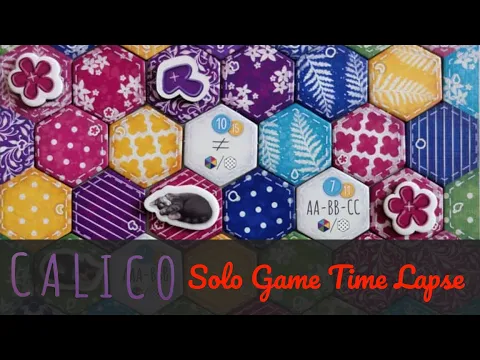 'Calico' in 1 Minute (4K Board Game Time Lapse)
