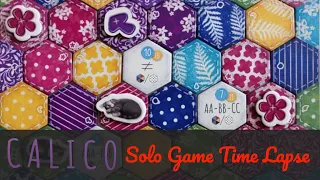 'Calico' in 1 Minute (4K Board Game Time Lapse)