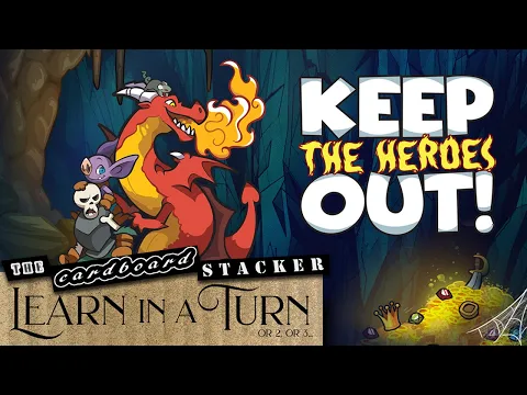 How to Play KEEP THE  HEROES OUT! (Blueh Games) | Learn in a Turn | The Cardboard Stacker