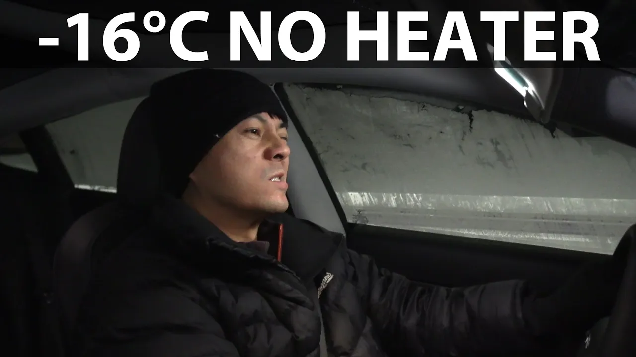 2021 Tesla Model 3 range test in -16°C