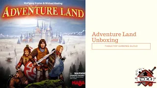 Adventure Land Board Game Unboxing