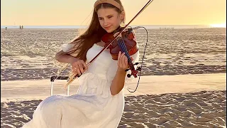 INCREDIBLE BEACH PERFORMANCE | Alan Walker - Darkside - Karolina Protsenko - Violin Cover