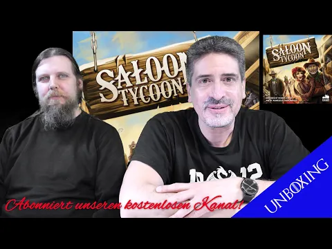 Saloon Tycoon unboxing, Van Ryder Games, Wir packen den Wilden Westen für euch aus.