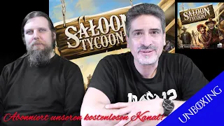 Saloon Tycoon unboxing, Van Ryder Games, Wir packen den Wilden Westen für euch aus.