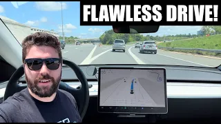 Driving Itself! Tesla Full Self-Driving Is Better Than Most Human Drivers - FSD 13.2.9 Demo
