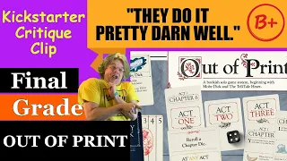 Out Of Print (B+) Final Grade - Kickstarter Critique Clip - They Do It Pretty Darn Well