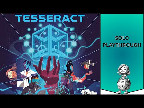 Tesseract Board Game Solo Playthrough | Brain-Burning Sci-Fi Strategy