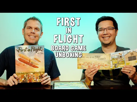 Unboxing First in Flight - Early Airplane Deck Building Game