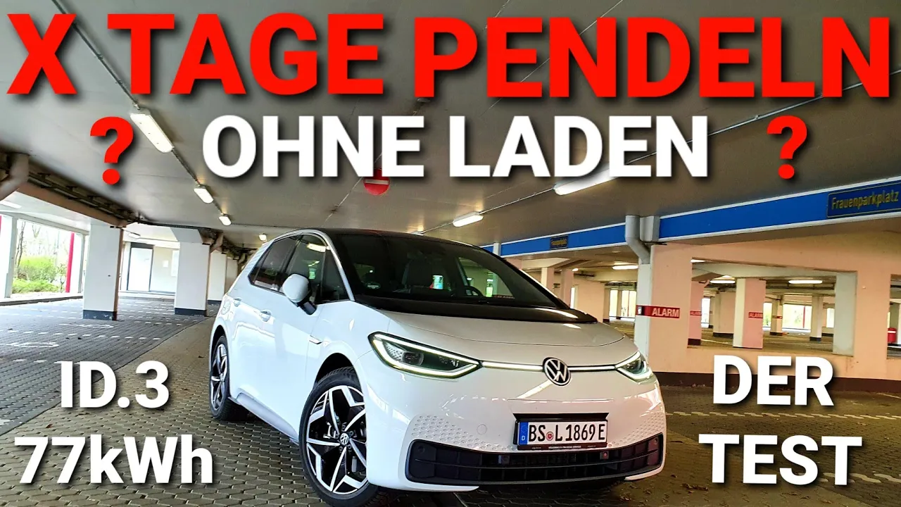 Elektroauto VW ID.3 Pendeln ohne Nachladen. Mein Test! Wieviele Tage?
