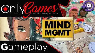 Mind MGMT: The Psychic Espionage Game (Training Mission Gameplay) - Twitch Live Stream Replay