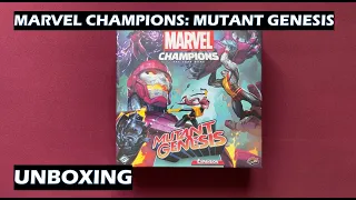 Unboxing Mutant Genesis Marvel Champions LCG X-Men Expansion