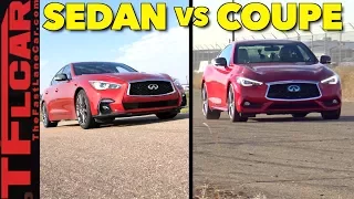 Sedan vs Coupe: 2018 Infiniti Q50 vs Q60 S Red Sport Hot or Not?