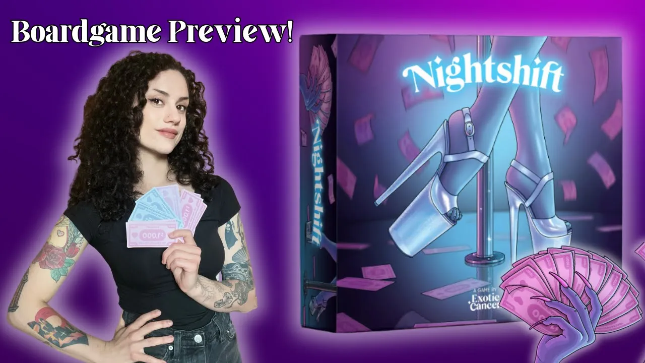 Let's Peek at Nightshift, the 18+ Board Game from Exotic Cancer- Preview & Overview 💎👀