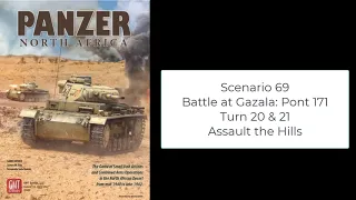 Panzer North Africa - Scenario 69 Battle of Gazala: Point 171 Turn 20 & 21