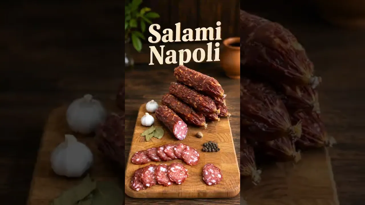 Салямі Наполі, Salame Napoli, сиров'ялена та копчена