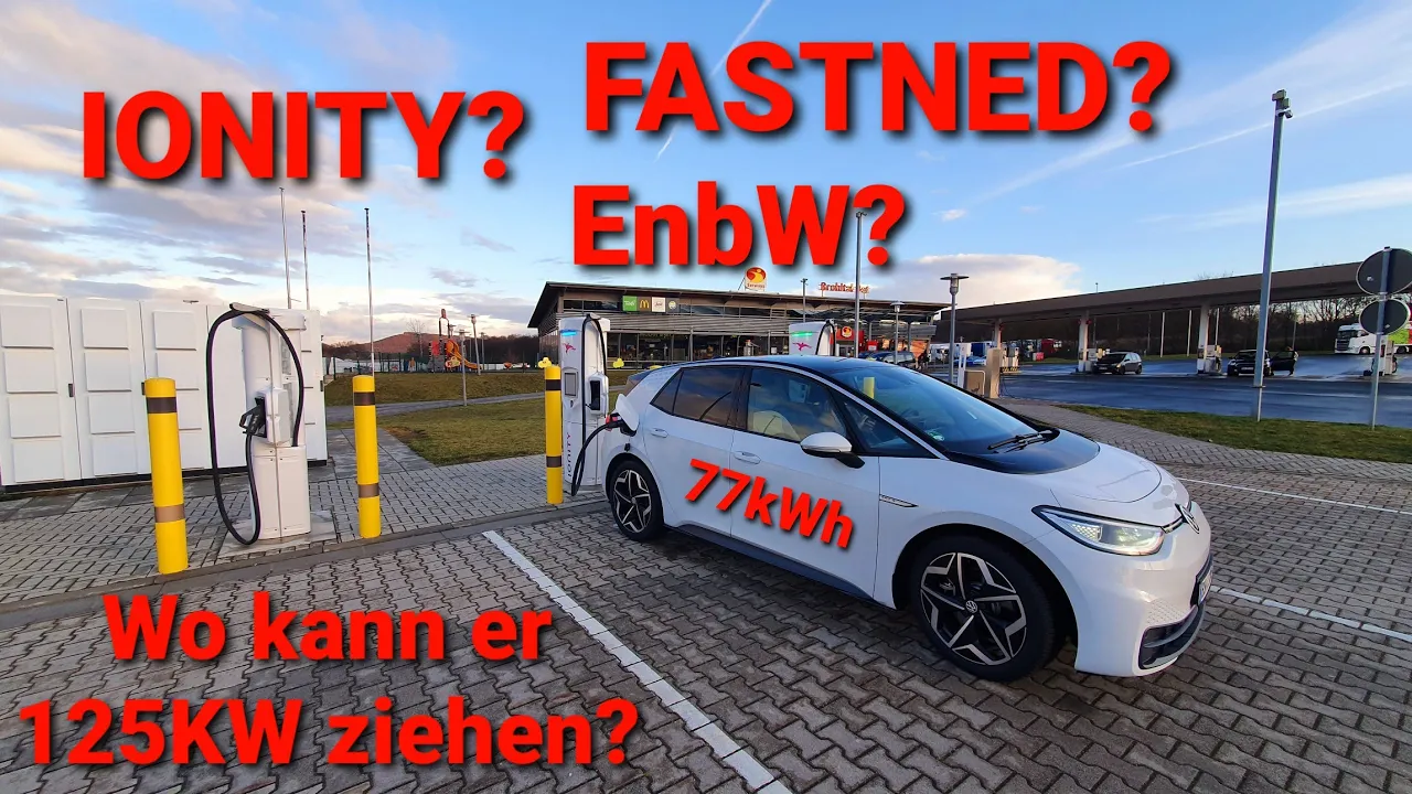 VW ID.3 Ladeleistung bei IONITY FASTNED und Enbw! Wer gewinnt?