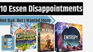 10 Games At Essen 2026 That I Was Disappointed By