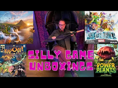 Silly Board Game Unboxings - February, 2023 - Earth, Power Plants, Bamboo, and more!