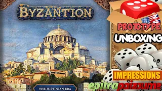 Byzantion The Justinian Era - Prototype Unboxing & Impressions (EN) by Epitrapaizoume