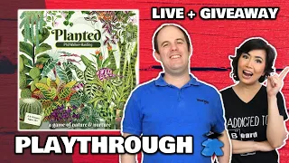 Planted -  LIVE Playthrough Board Game & Giveaway Worldwide