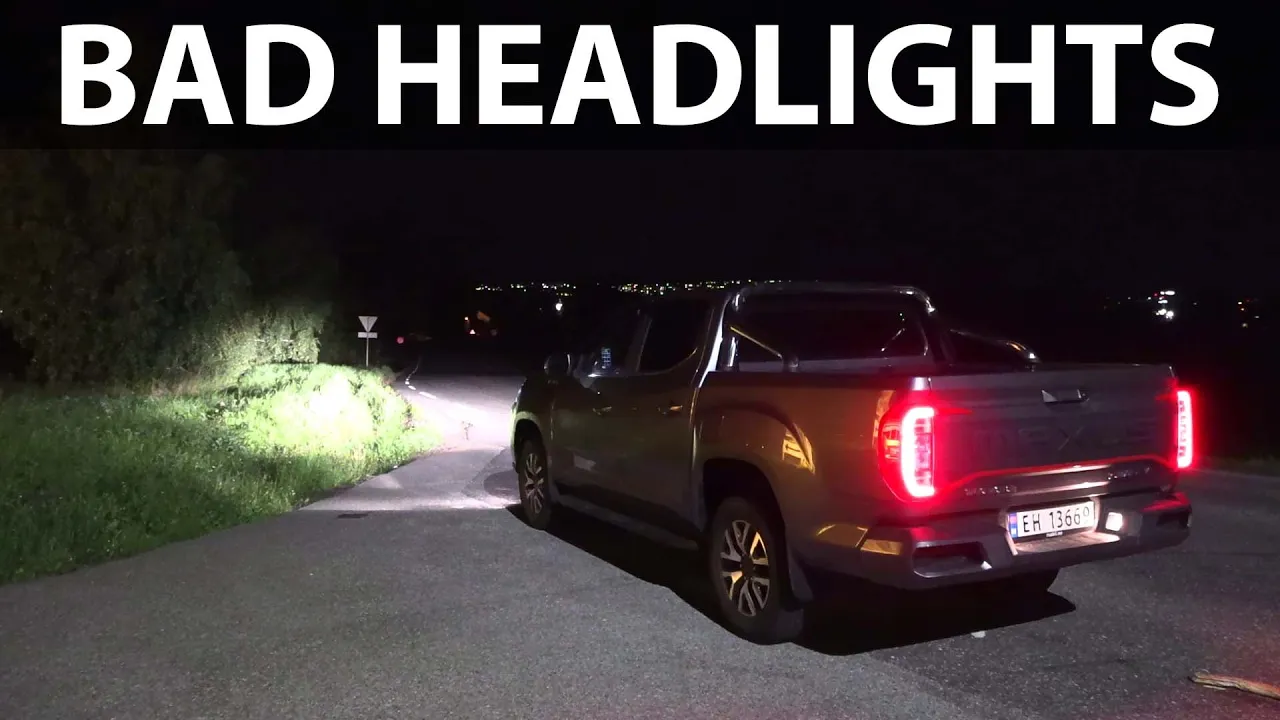 Maxus eT90 headlights test