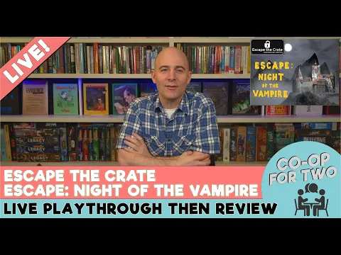 Escape the Crate - Escape Night of the Vampire - live play then review