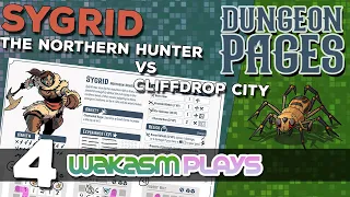 Dungeon Pages - Ep 4 -  (Daily) Sygrid the Northern Warrior in Cliffdrop City - Solo BoardGaming