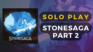 Stonesaga Board Game - Solo Gameplay - Day 2 - Seeds on the Wind Challenge | DaniCha