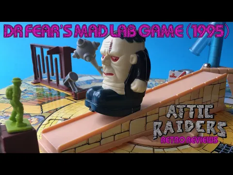 Dr Fear's Mad Lab Game (1995) by Ideal - Rare 3D Halloween Vintage Board Game Attic Raiders Reviews