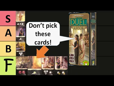 Agora Conspiracy Cards Tier List | 7 Wonders Duel
