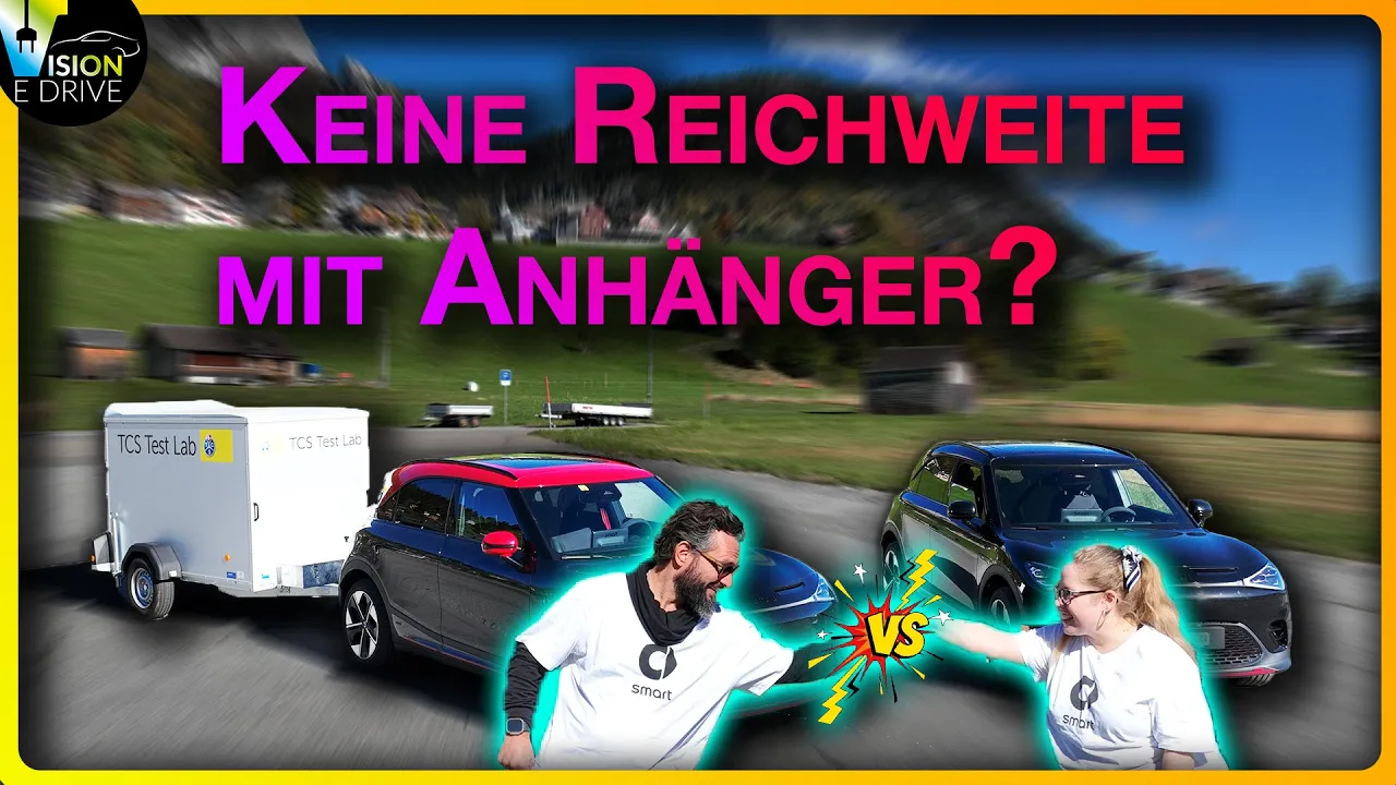 ANHÄNGER & ELEKTROAUTO funktioniert NICHT! Oder? - XXL Test mit 2 smart #1