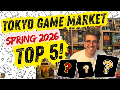 Tokyo Game Market Spring 2026 - TOP 5! #boardgames #tokyogamemarket
