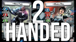 Marvel Champions Nick Fury and Maria Hill 2 Handed Gameplay