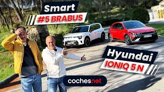 Hyundai Ioniq 5 N vs Smart #5 Brabus | Comparativo / Review en español | coches.net