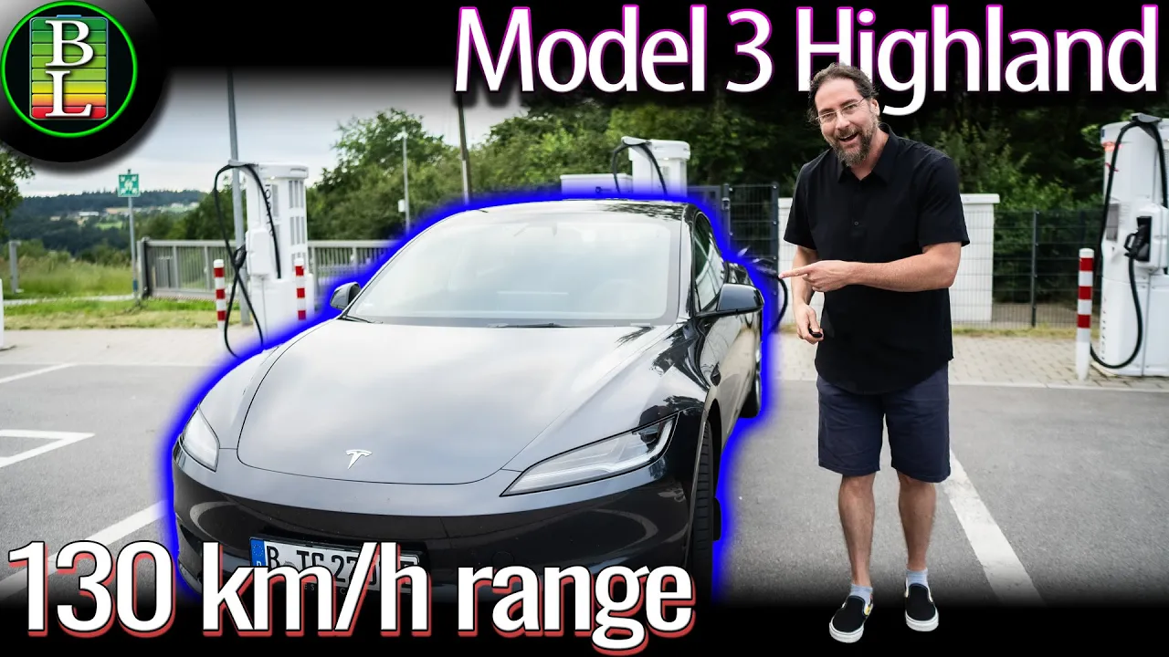 How far can the NEW Tesla Model 3 Highland go at 130 km/h?