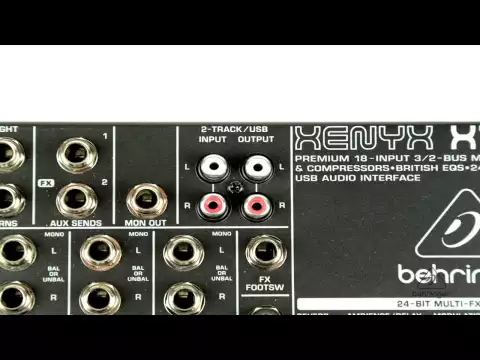 Product video thumbnail for Behringer Xenyx X1832USB 18-Input Mixer with Gator Case