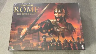 The Discriminating Gamer: Total War: Rome - The Board Game unboxing with Ray