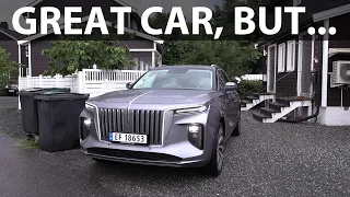 Driving Hongqi E-HS9 Exclusive+ home after Zeekr event in Gothenburg