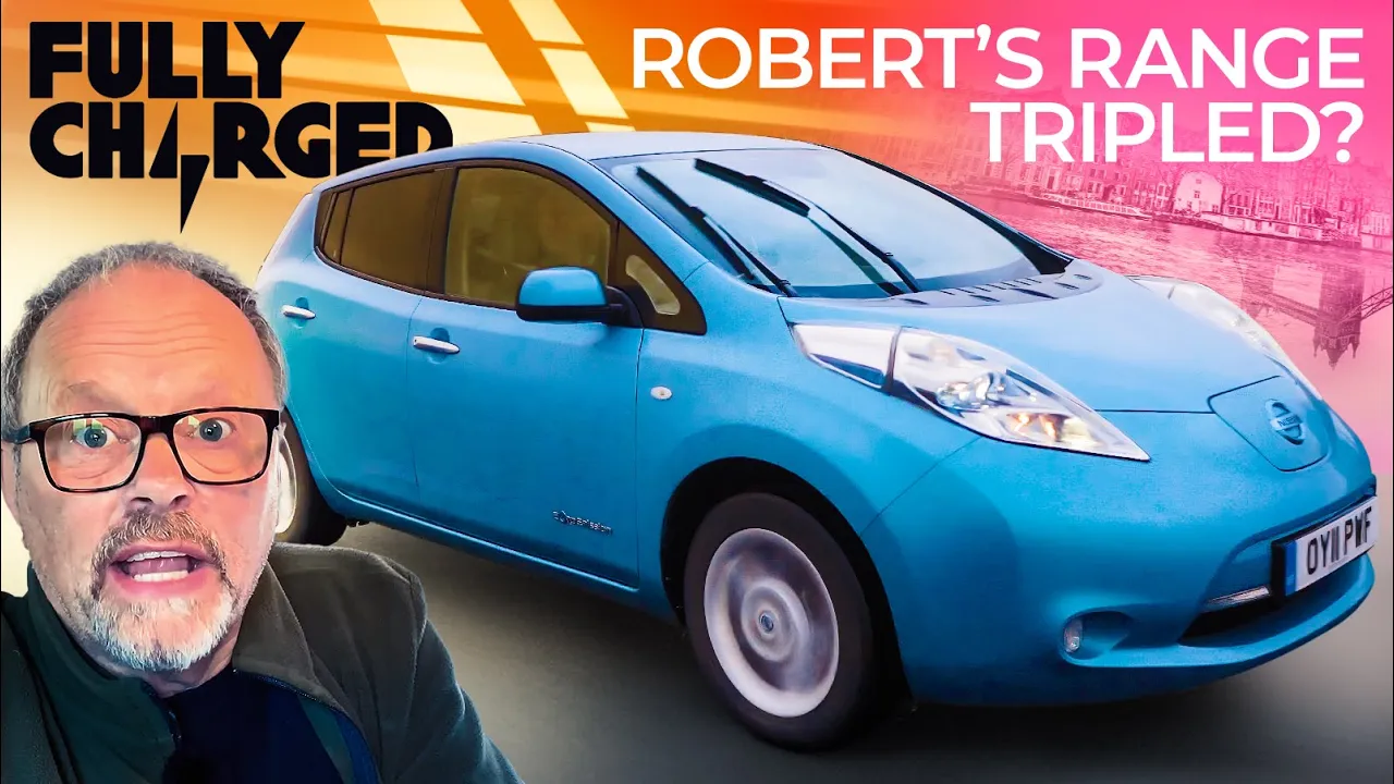 Return of the LEAF: Robert drives his range extended EV home from Holland