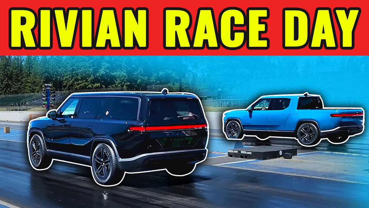 Taking the Rivian R1T and R1S To The Track For Quarter-Mile Runs. How Fast Is The New Gen 2 Rivians?