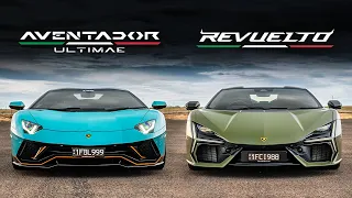 V12 Lambo Revuelto vs Aventador Ultimae DRAG RACE
