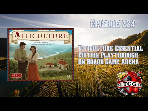 Viticulture Board Game Playthrough on Board Game Arena | Vineyard Empire Building!