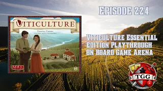 Viticulture Board Game Playthrough on Board Game Arena | Vineyard Empire Building!