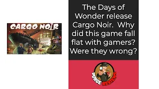 The Purge: # 3900 Cargo Noir: The Days of Wonder forgotten gem