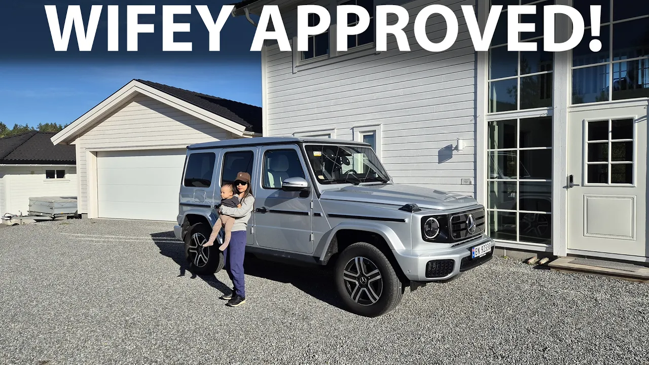 Family trip with Mercedes G580 electric Geländewagen