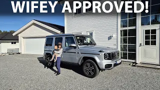 Family trip with Mercedes G580 electric Geländewagen